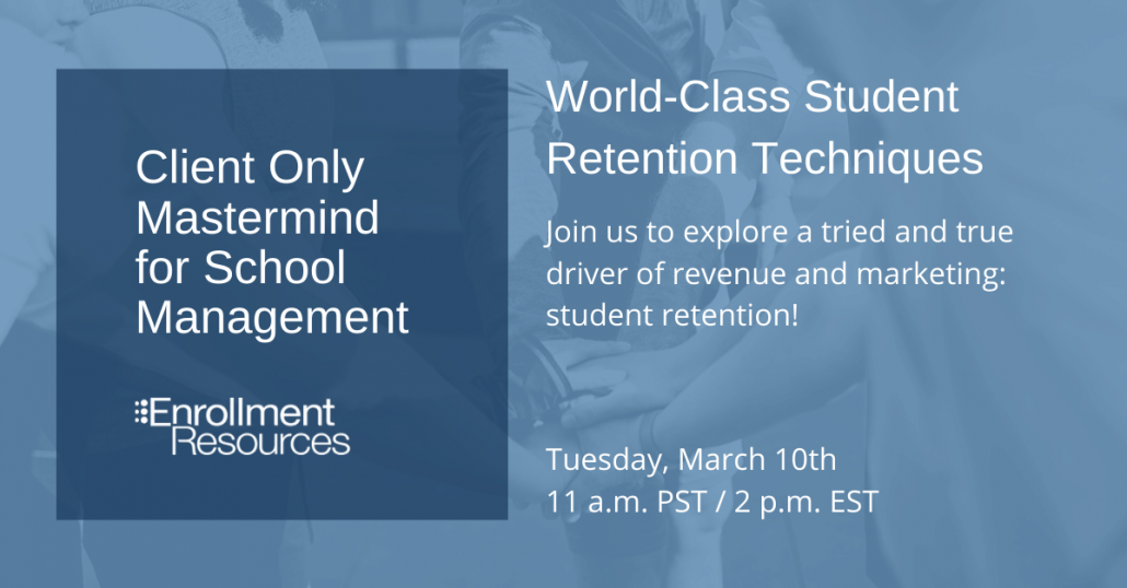 March 2020 Client Only Mastermind from Enrollment Resources