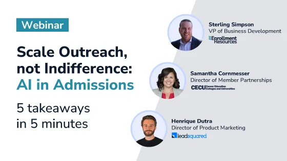 AI in Admissions: 5 Practical Takeaways In 5 Minutes