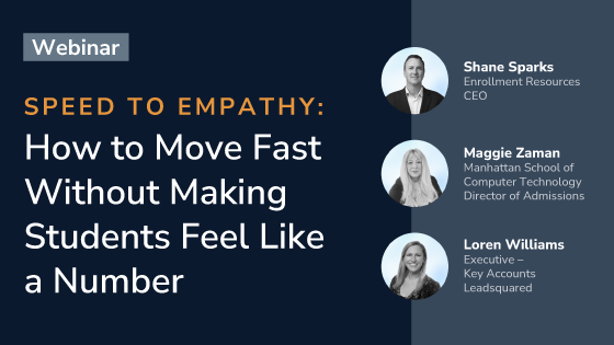 Speed to Empathy: How to Move Fast Without Making Students Feel Like a Number